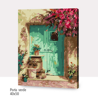 Kit Paint by numbers 40x50 Porta verde | WC1040 