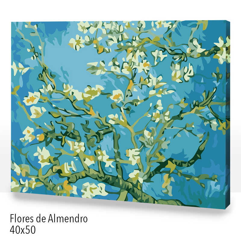 Kit Paint by numbers 40x50 Flores de Almendro | WC3648