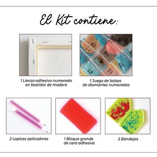 Kit Diamond Painting con bastidor 30x40 Unicornio mágico | WDF1206 