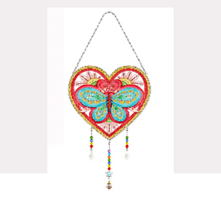 💎 Kit Creativo | Diamond Painting | Adorno colgante: Mariposa corazonada✨| GSP104✨NEW✨
