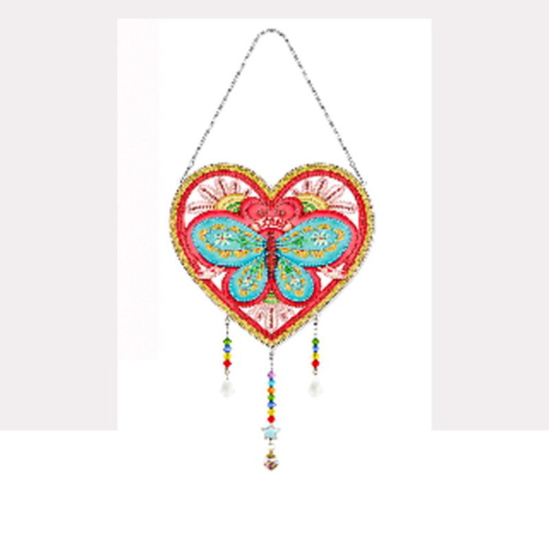 💎 Kit Creativo | Diamond Painting | Adorno colgante: Mariposa corazonada✨| GSP104✨NEW✨