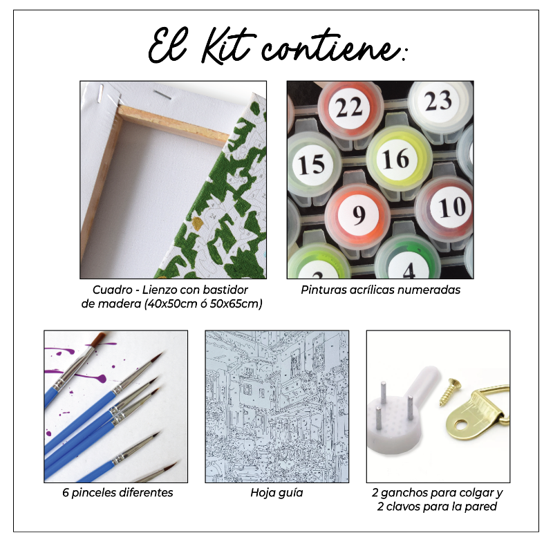 Kit Paint by numbers 50x65 Sueños de París | WG5001