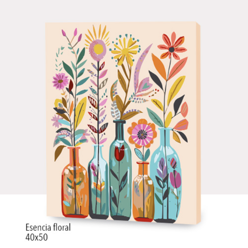 🎨Kit Paint by numbers con bastidor 40x50cm: Esencia floral |  WC2626 ✨ NEW✨ 