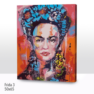 Kit Paint by numbers con bastidor 50x65cm: Frida 3 | WG1502 