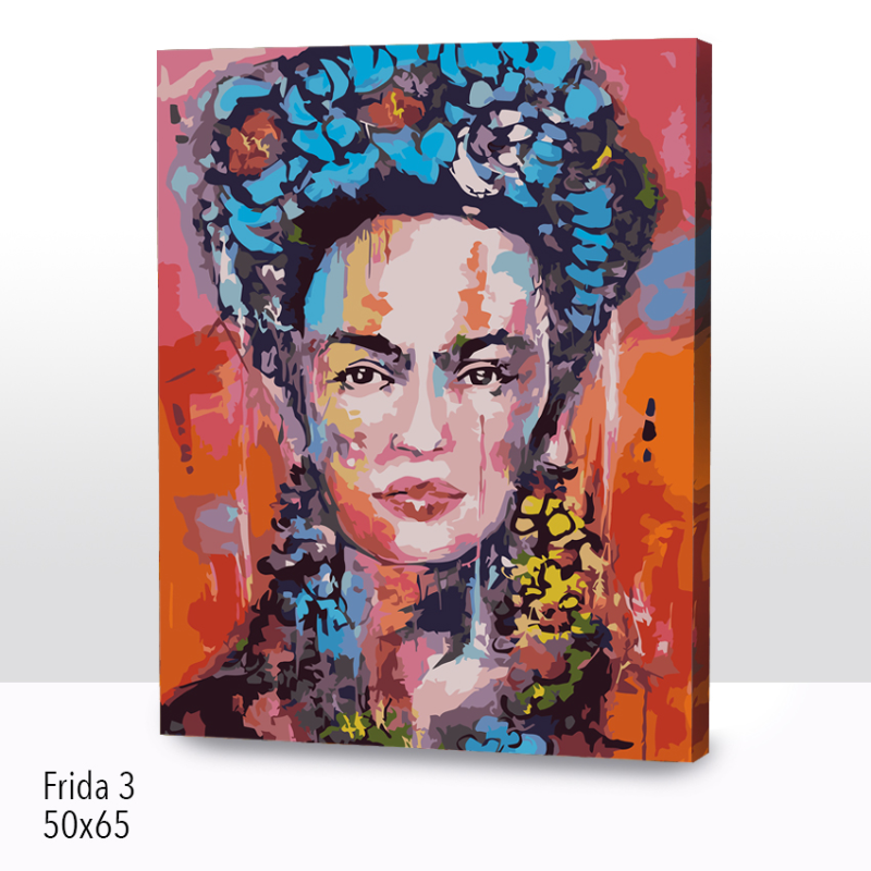 Kit Paint by numbers con bastidor 50x65cm: Frida 3 | WG1502 
