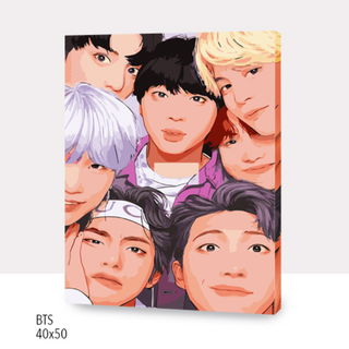 Kit Paint by numbers 40x50 BTS | WC1243