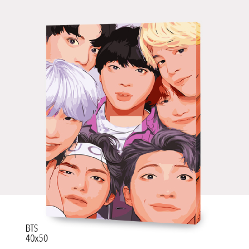 Kit Paint by numbers 40x50 BTS | WC1243