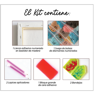 Kit Diamond Painting con bastidor 30x40 Sueño marino | WDF1204 