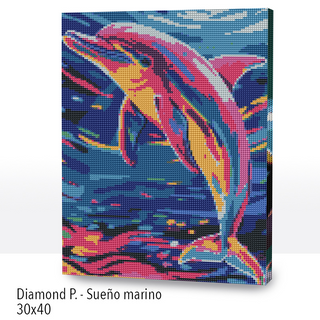 Kit Diamond Painting con bastidor 30x40 Sueño marino | WDF1204 