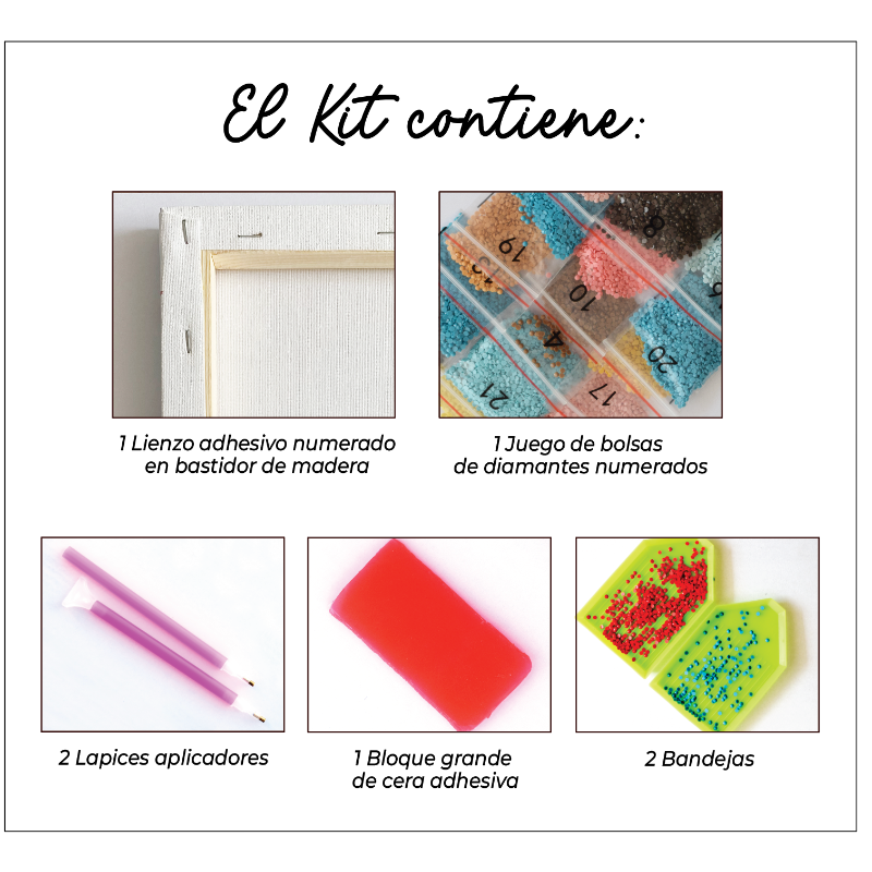 Kit Diamond Painting con bastidor 30x40 Sueño marino | WDF1204 