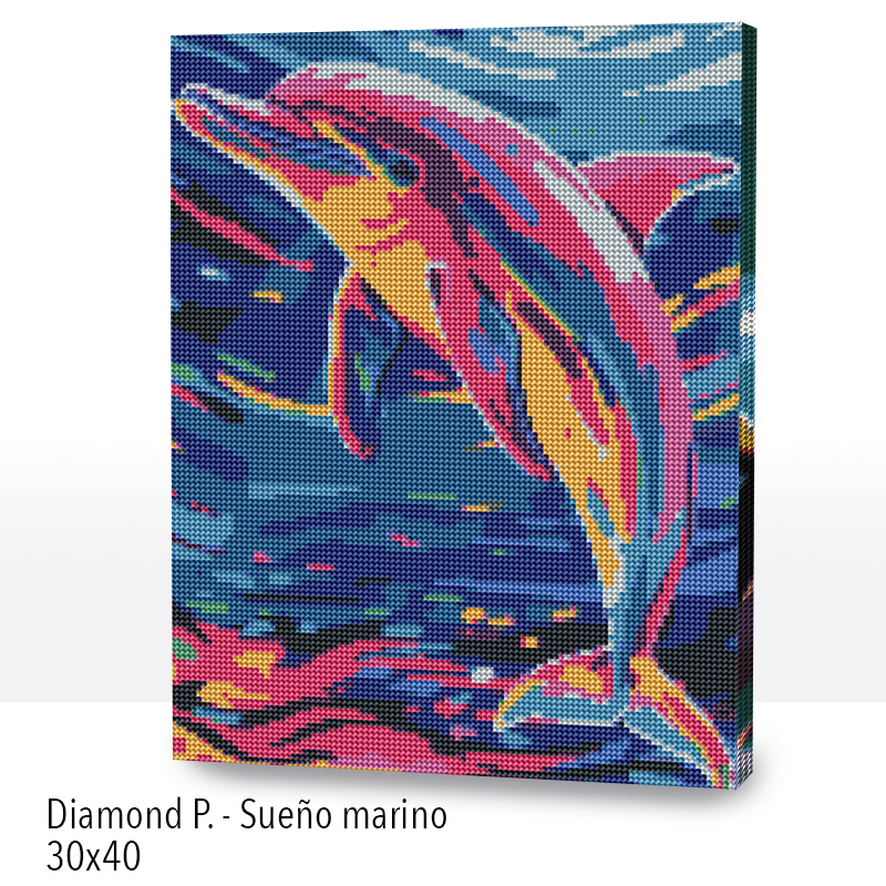 Kit Diamond Painting con bastidor 30x40 Sueño marino | WDF1204 