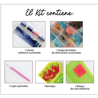 Kit Diamond Painting sin bastidor 35x45 Noche estrellada - Van Gogh | WD1912