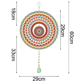 Kit Diamond Painting / Adorno colgante Mandala viva | PFL601 