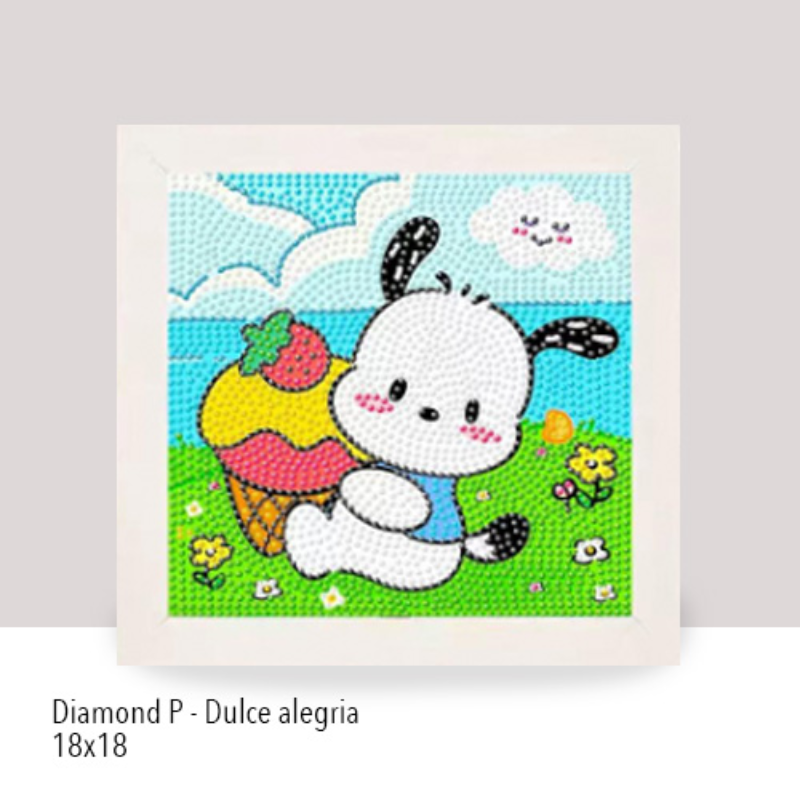 💎Kit Diamond Painting con marco 18x18cm: Dulce alegrÍa | DP189 ✨ NEW✨ 