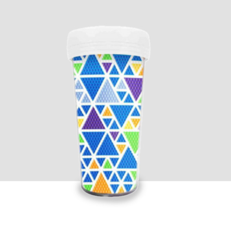 💎Kit Creativo | Diamond Painting | Vaso: Triángulos azulados | BZS20✨NEW✨