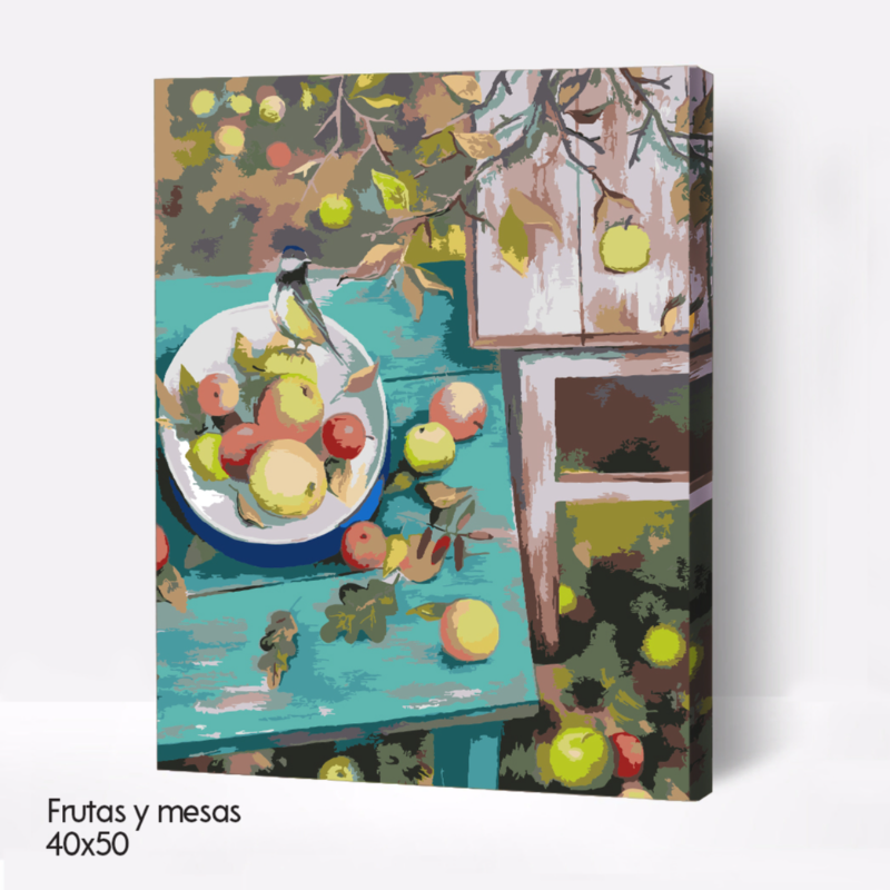 Kit Paint by number Frutas y mesas | WC6740 Large Image