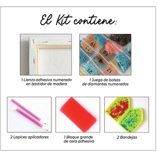 Kit Diamond Painting con bastidor 30x40 Dog pop | WDF1613