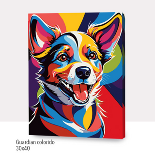 🎨Kit Paint by numbers con bastidor 30x40cm: Guardián colorido | WC0926✨ NEW✨ 