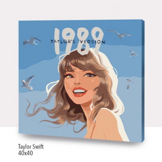 🎨Kit Paint by numbers con bastidor 40x40cm: Taylor Swift | WC1242