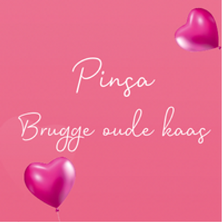 Pinsa met oud Brugge kaas, bospaddenstoelen, bieslook