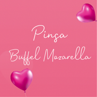 Pinsa met gerookte buffelmozzarella, tomaat, basilicum