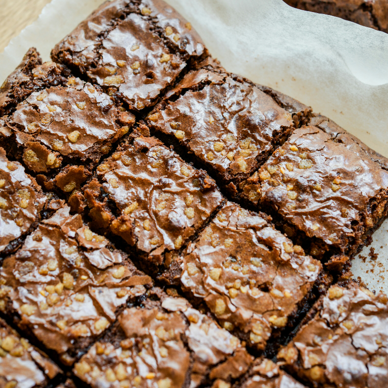 Caramel Walnut Turtle Brownie