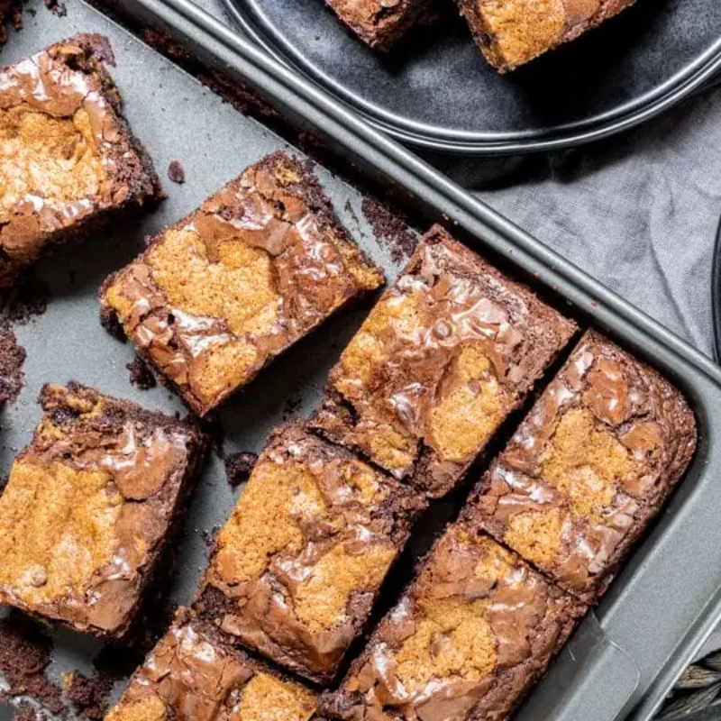 Custom brookie, pick any cookies or brownie mixes from the top