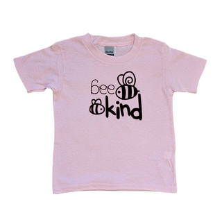 *PALE* Pink, "Bee Kind" ~BLACK DECAL~