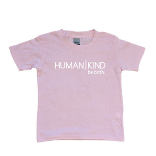 *PALE* Pink, "Human|Kind be both." ~WHITE DECAL~