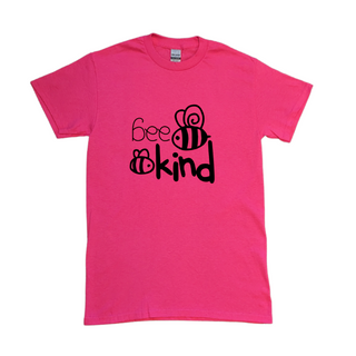 *MAGENTA* Pink, "Bee Kind" ~BLACK DECAL~