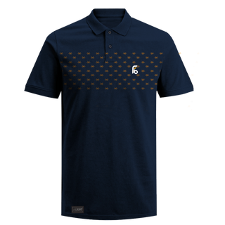 Palm Chest Blue Polo