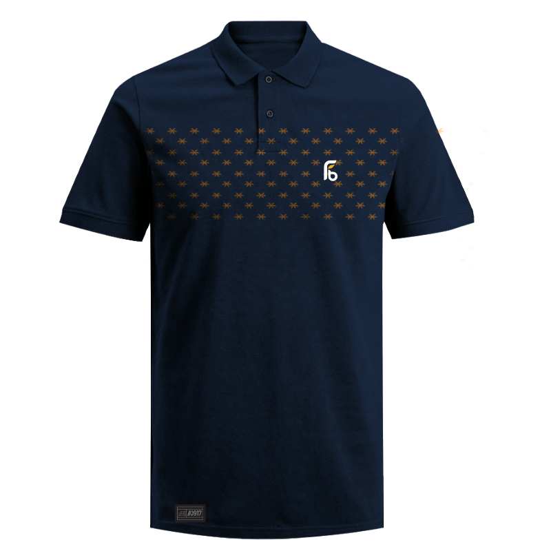 Palm Chest Blue Polo Main Image