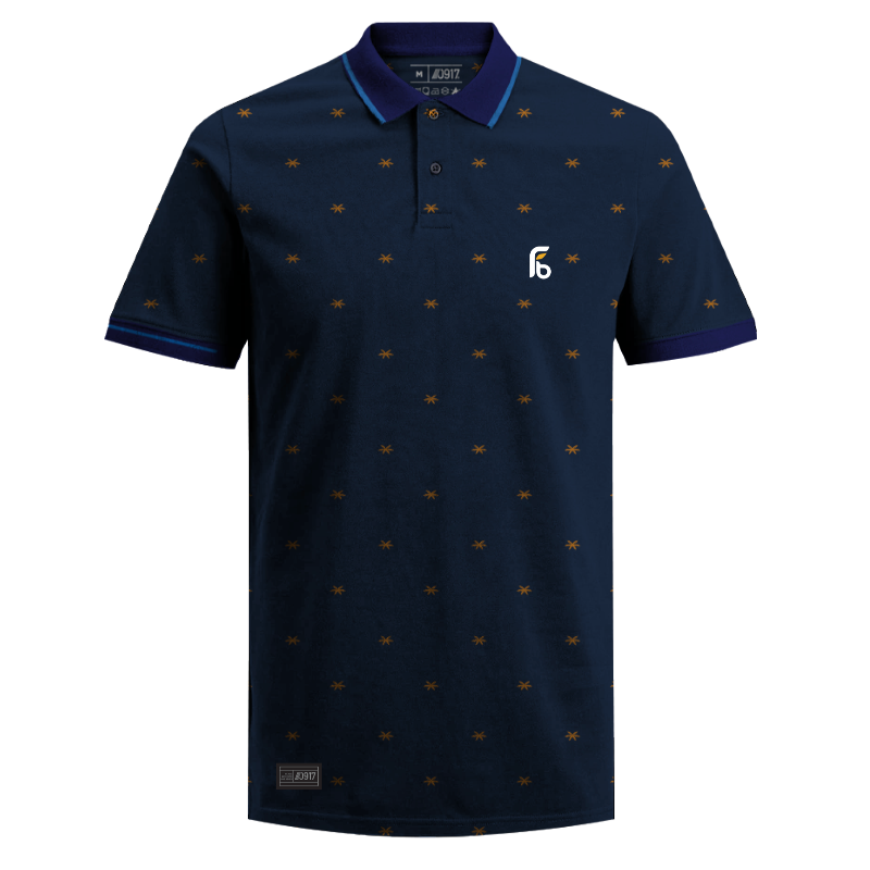 Palm Full Blue Polo Main Image