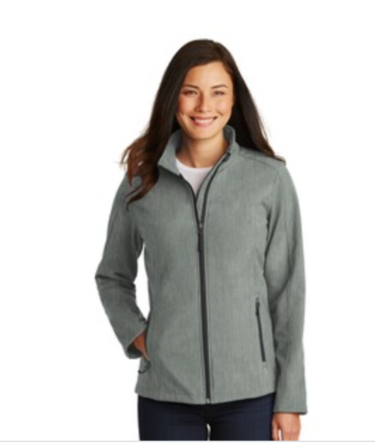  Port Authority Core Soft Shell Jacket in Pearl Grey Heather