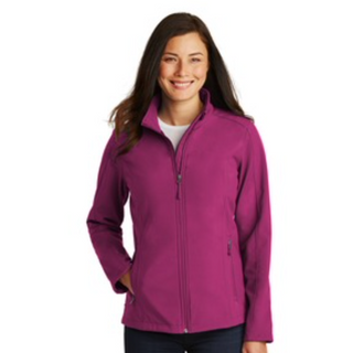  Port Authority Core Soft Shell Jacket in Very Berry