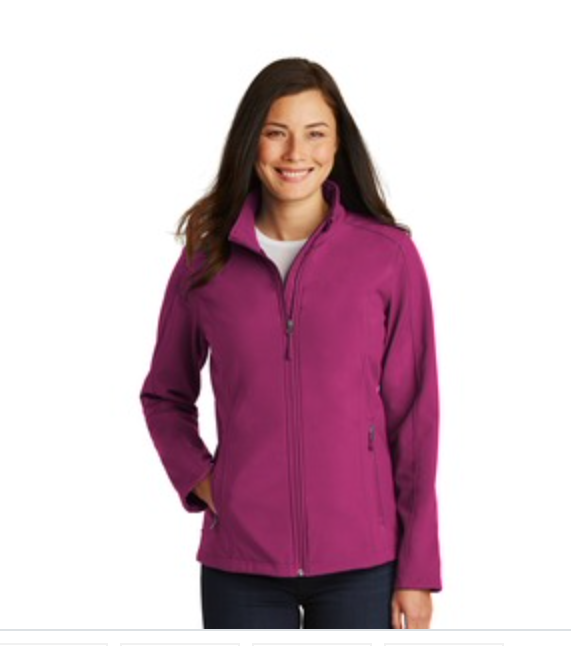  Port Authority Core Soft Shell Jacket in Very Berry