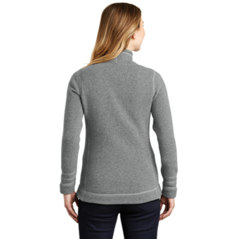 The North Face® Ladies Sweater Fleece Jacket in Medium Grey Heather - Thumbnail (Preview) 2