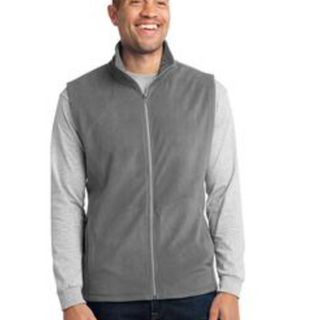 Men's  Port Authority Micro-fleece Vest in Pearl Grey