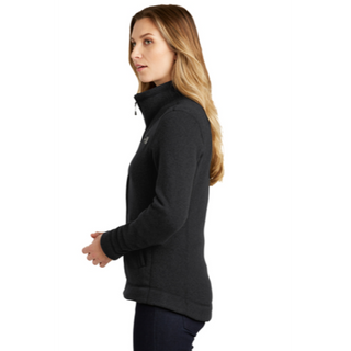 The North Face® Ladies Sweater Fleece Jacket in Black Heather - Thumbnail 3