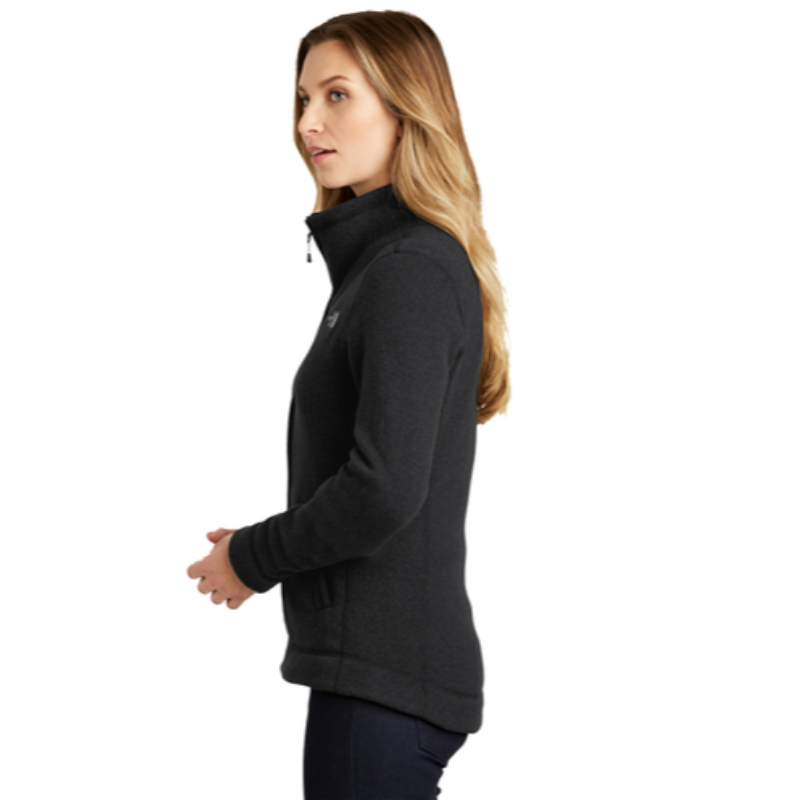 The North Face® Ladies Sweater Fleece Jacket in Black Heather - Thumbnail (Preview) 3