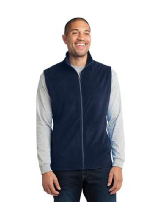 Men's  Port Authority Micro-fleece Vest in Navy