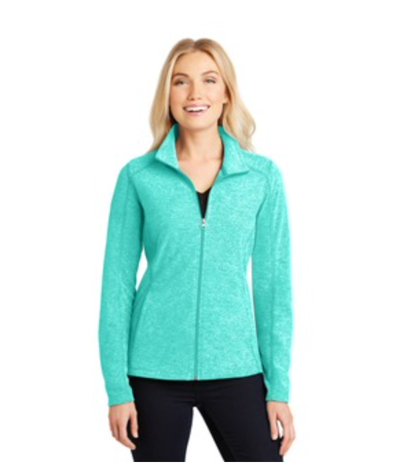 Port Authority Micro-fleece Jacket in Aqua Green Heather