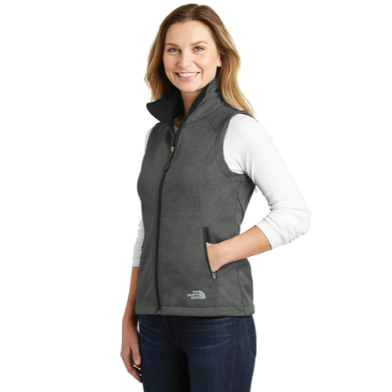 The North Face® Ladies Ridgewall Soft Shell Vest in Dark Grey Heather - Thumbnail (Preview) 4