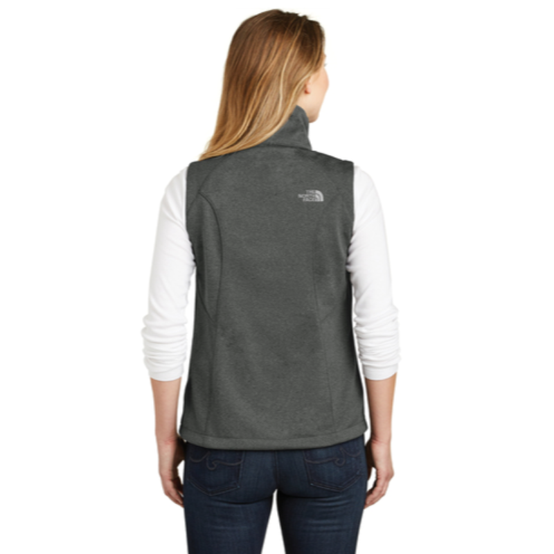 The North Face® Ladies Ridgewall Soft Shell Vest in Dark Grey Heather - Thumbnail (Preview) 2