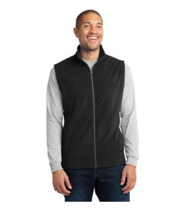 Men's  Port Authority Micro-fleece Vest in Black