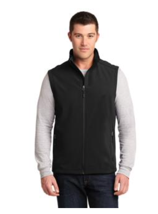 Men's Port Authority Core Soft Shell Vest in Black