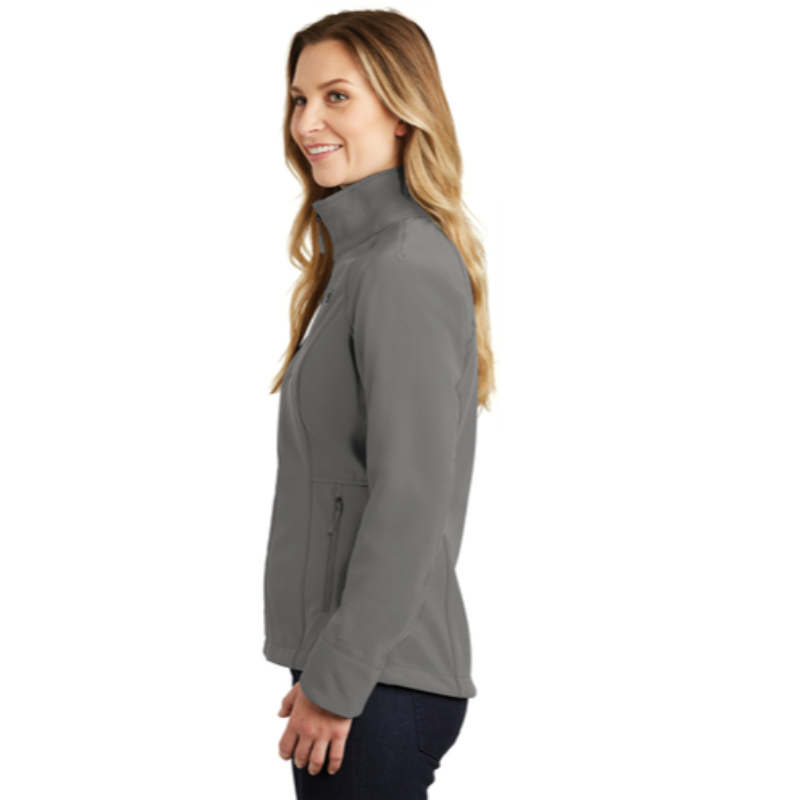 The North Face® Ladies Apex Barrier Soft Shell Jacket in Asphalt Greyy - Thumbnail (Preview) 3