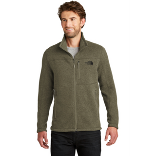 The North Face® Sweater Fleece Jacket in Taupe Green Heather