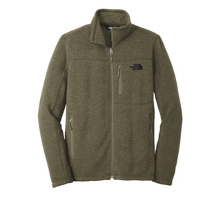 The North Face® Sweater Fleece Jacket in Taupe Green Heather - Thumbnail 5