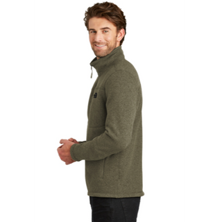 The North Face® Sweater Fleece Jacket in Taupe Green Heather - Thumbnail 3